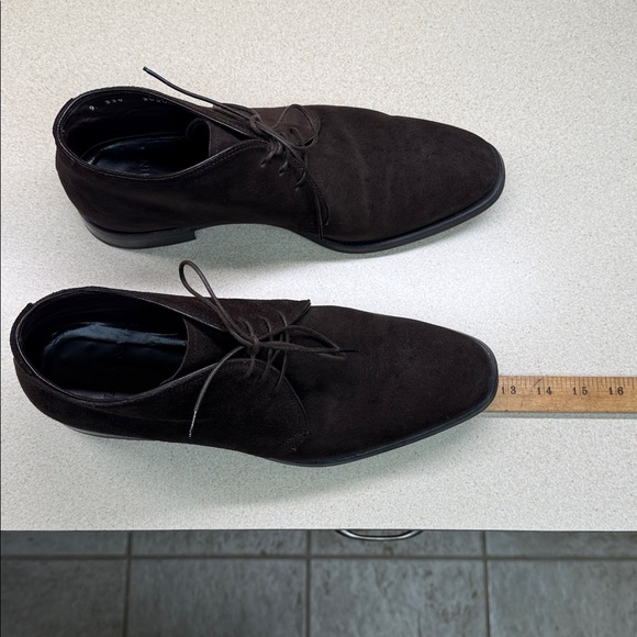 Mannina MADE IN ITALY Men\'s Brown Suede Chukkas